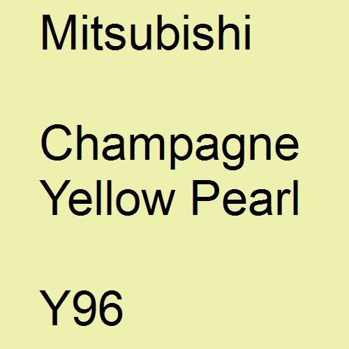 Mitsubishi, Champagne Yellow Pearl, Y96.